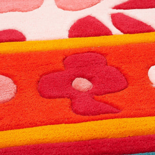 Tapis salon et chambre fait main en acrylique motif géométrique RIGI