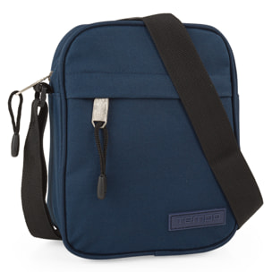 Bandolera Hombre Vegana Itaca Serie Tempo Azul Marino