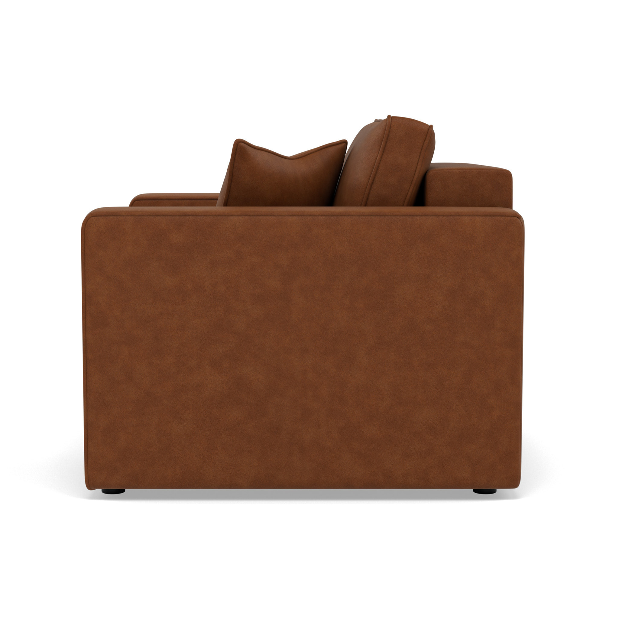 Topaze - fauteuil en simili - Cognac