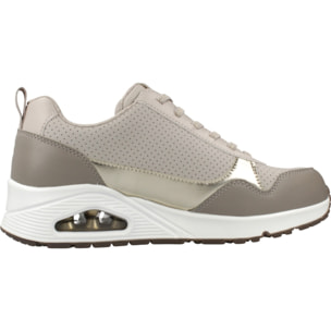 Sneakers De  Mujer Uno Metallic Sliders Beis