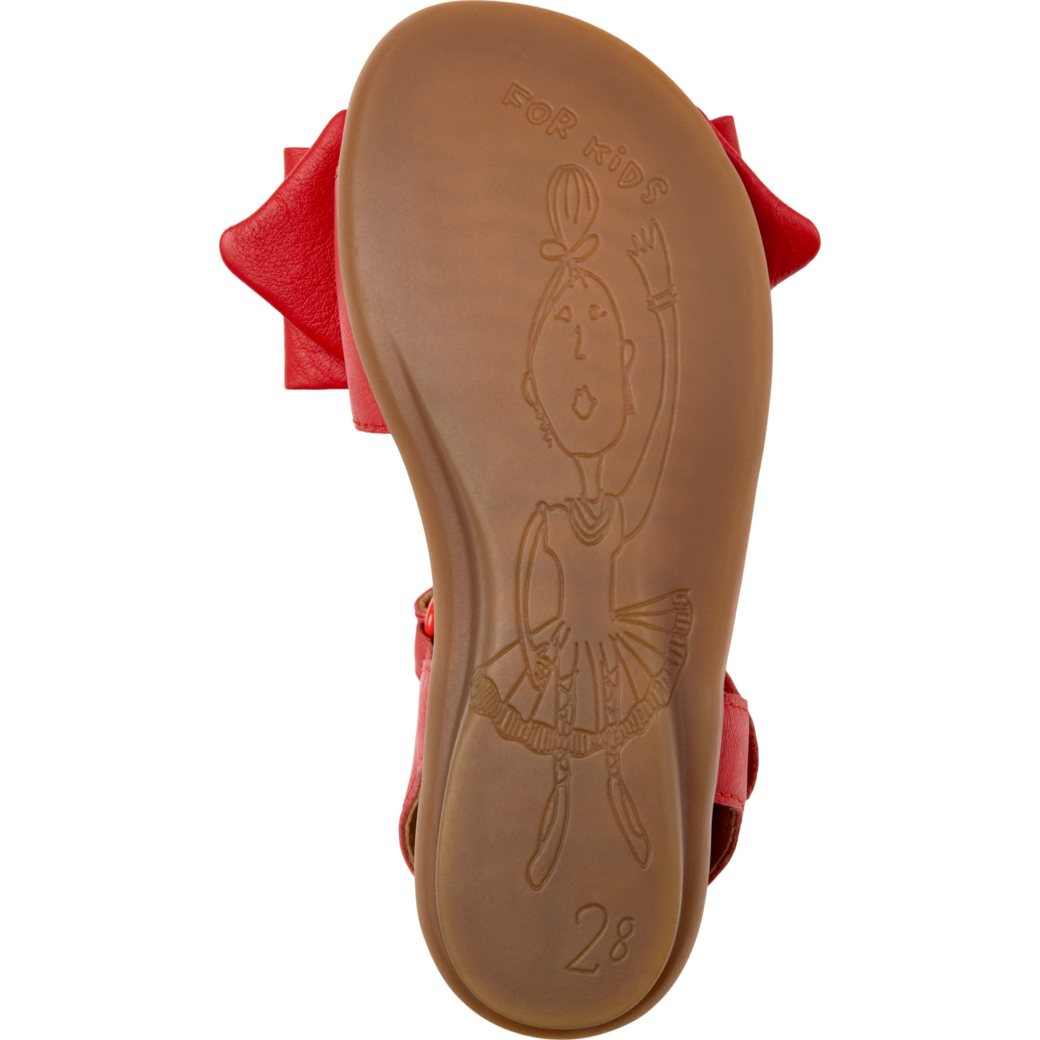 Sandali - CAMPER Right - Rosso - Pelle liscia