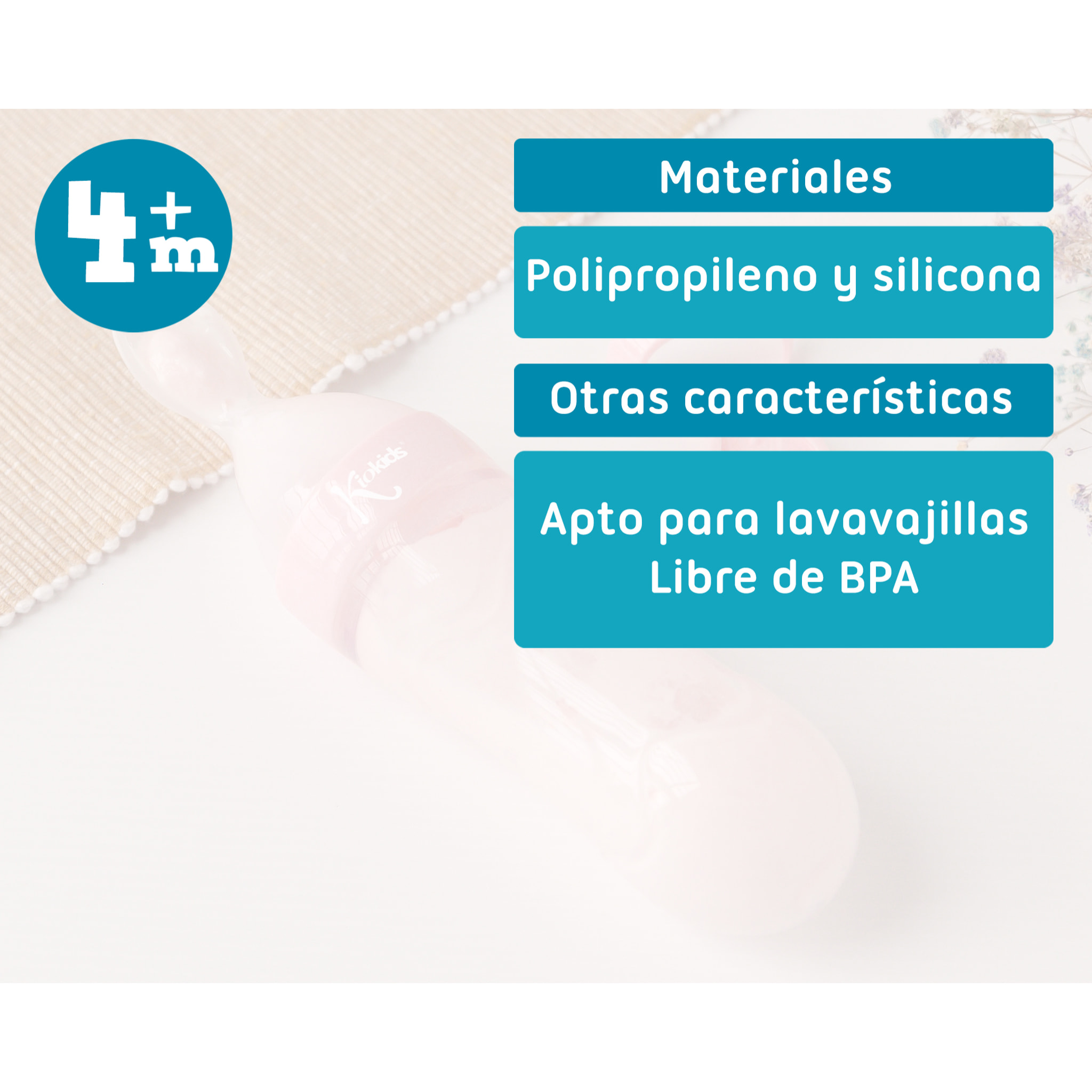 CUCHARA ALIMENTADORA PARA BEBÉS ROSA CLARO