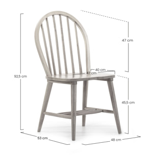 Juego de mesa 140x80 cm y 4 sillas de comedor Clarck