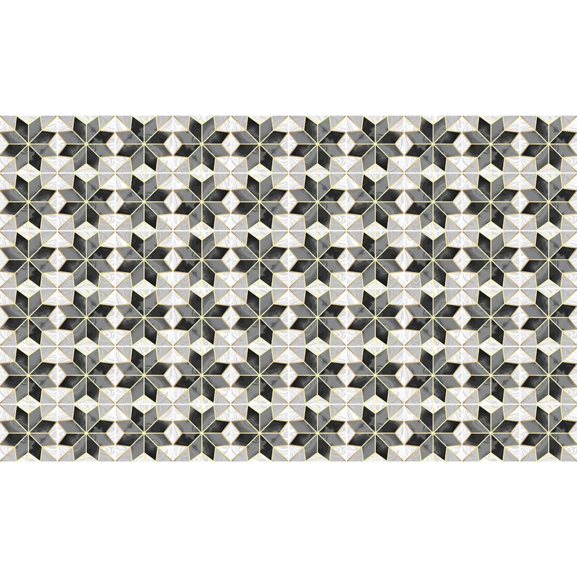 Sticker carrelage - Ambiance Sticker - 60 CARREAUX DE CIMENT MEUBLE AUTHENTIQUES RAVIERA - 20x20cm