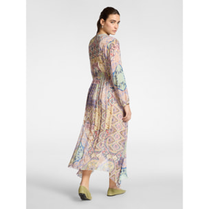 Elena Mirò - Vestido largo estampado - Violeta