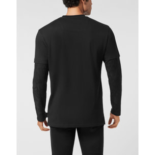 PHILIPP PLEIN T-shirt girocollo a maniche lunghe CREST