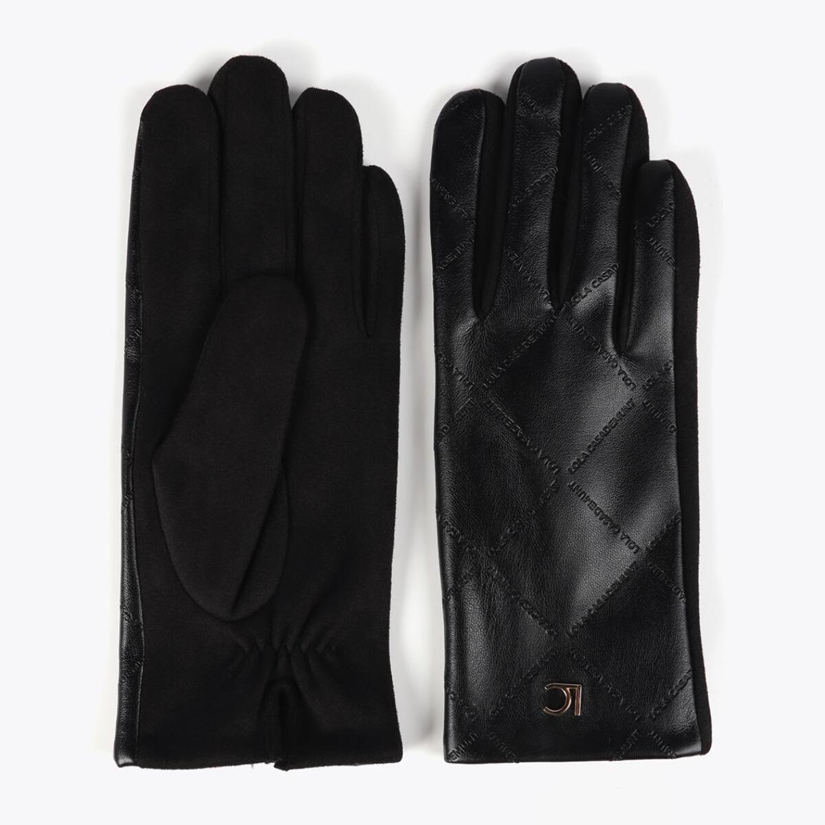 Guanti con Logo a Reticolo