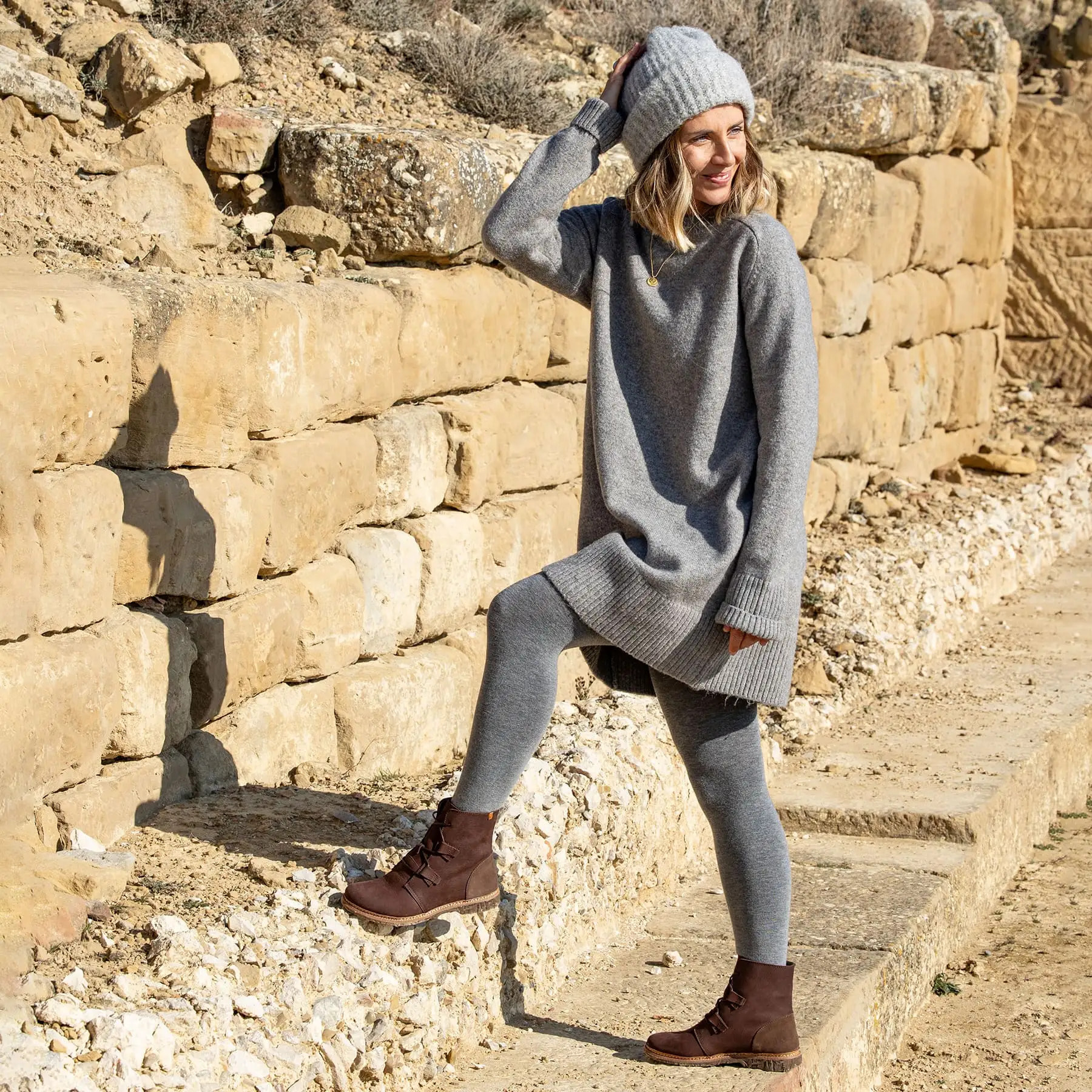 Botines N5470 PLEASANT BROWN/ ANGKOR color Brown