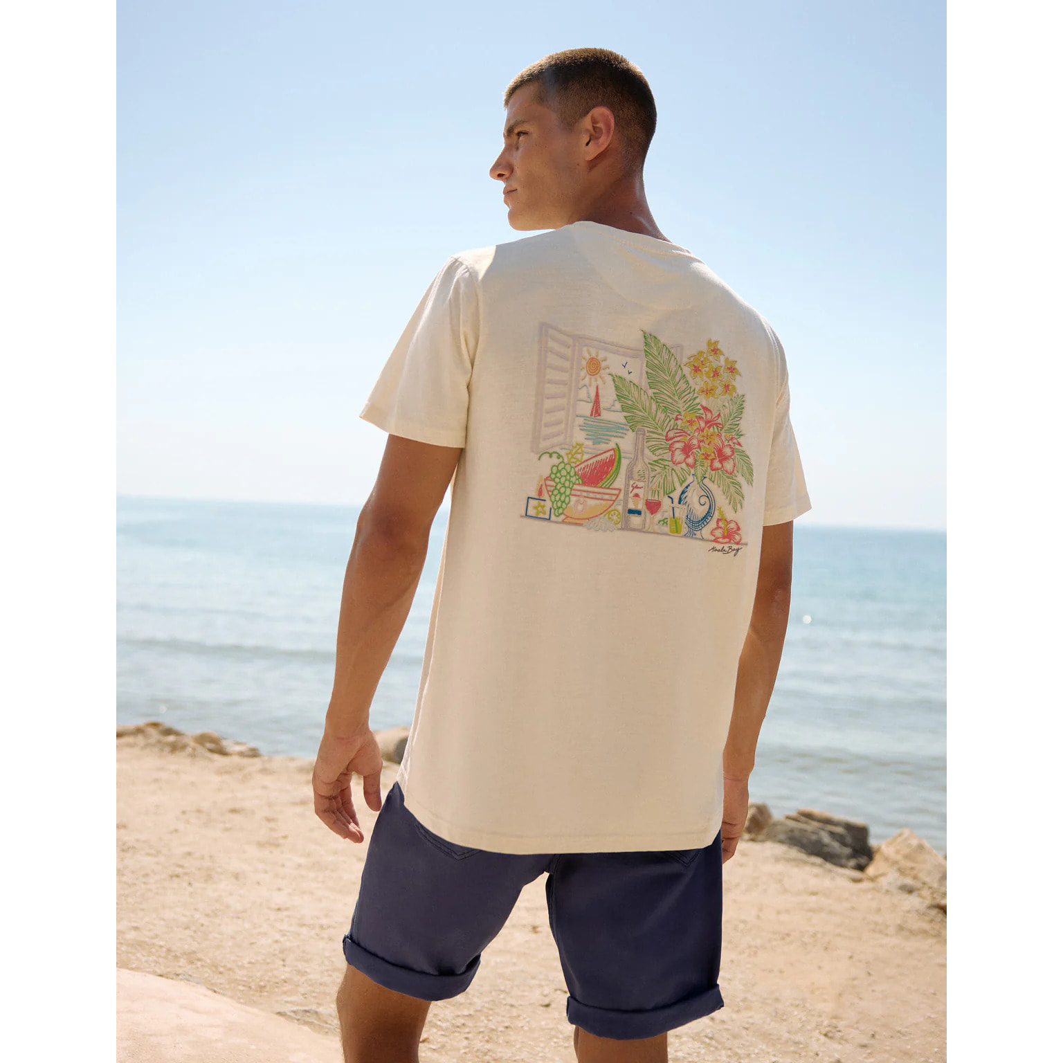 Camiseta Manga Corta Blanca - Hobatsam