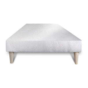 Ensemble George V + Sommier Tapissier multi-lattes cm d'épaisseur - Matelas à Ressorts ensachés et mémoire de forme de 28cm d'épaisseur