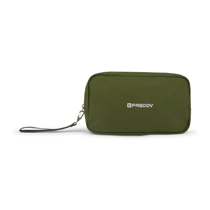 Trousse in canvas monocolore