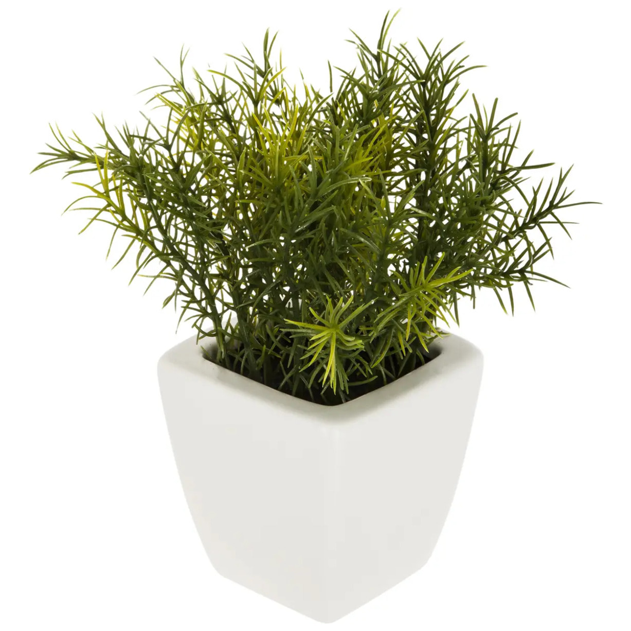 Plante artificielle - pot en céramique - H16 cm