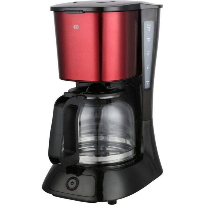 Cafetière ESSENTIELB ECF6 rouge