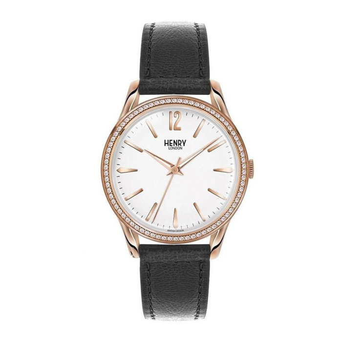 Reloj Henry London HL39-SS-0032 Mujer Analogico Cuarzo con Correa de Cuero