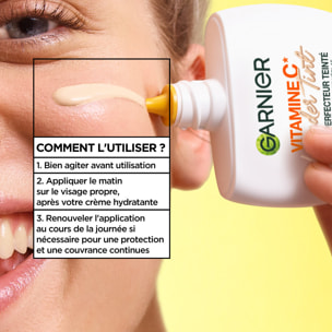Garnier SkinActive Vitamine C Fluide Perfecteur Teinté Wonder Tint SPF50+, Teinte Claire