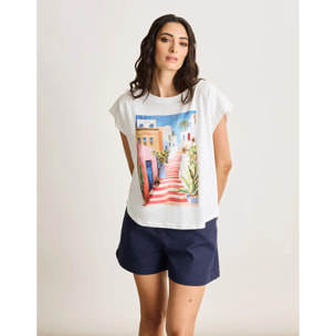 Camiseta Manga Corta Blanco - Lader