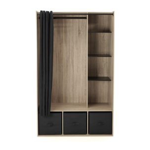 Dressing Camille 172cm effet bois