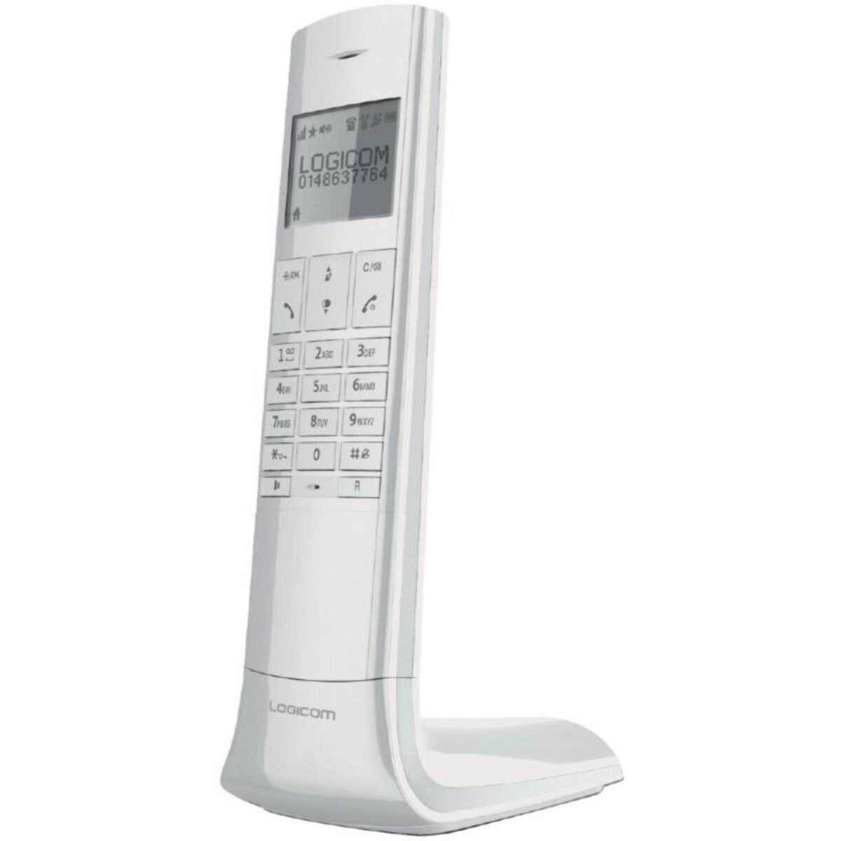 Téléphone sans fil LOGICOM Luxia Solo Blanc/Gris