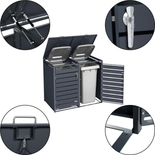 Cache-poubelle 2 bacs GB2213AAK
