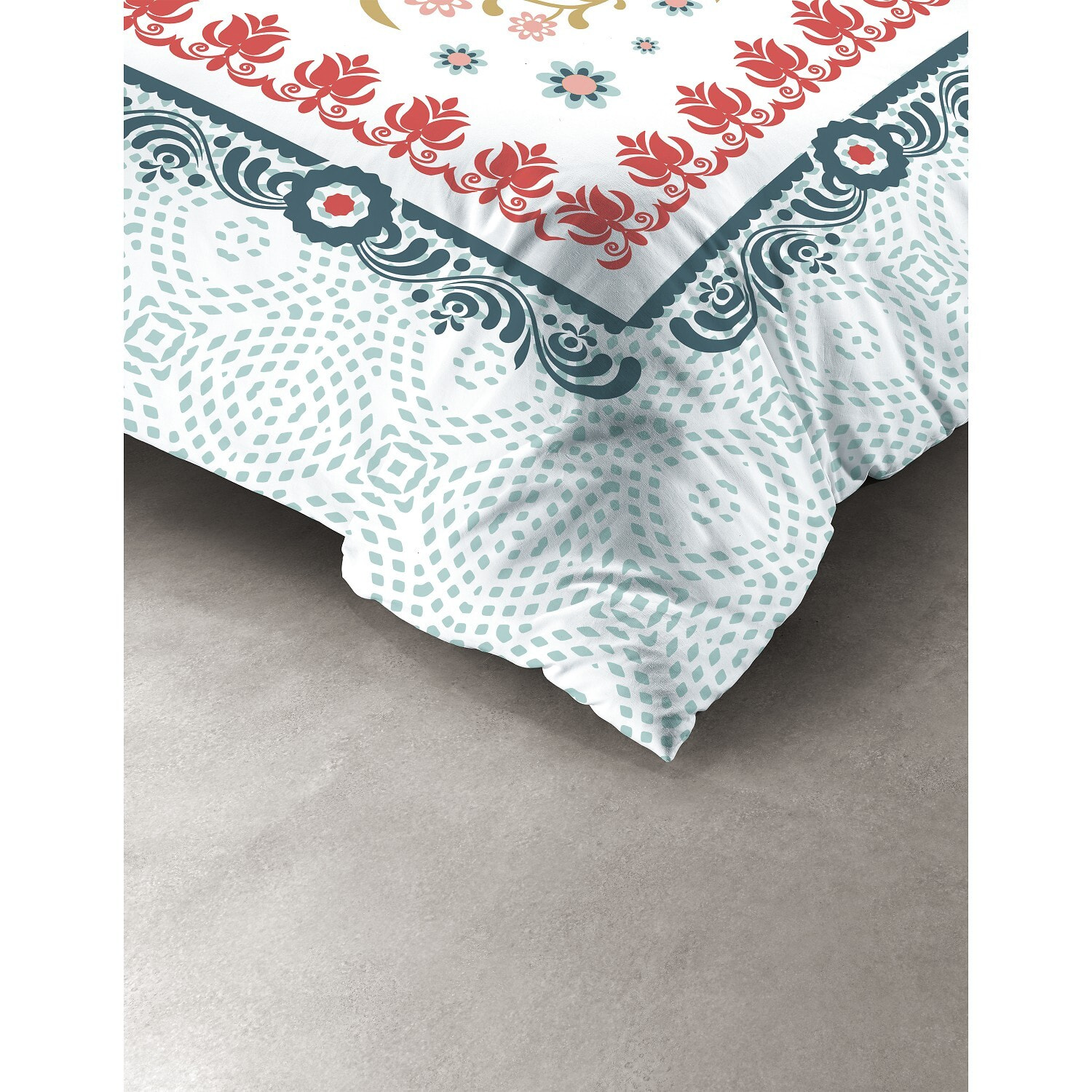 Parure De Couette 3pcs 100% Coton 47 Fils/cm2 -camelia