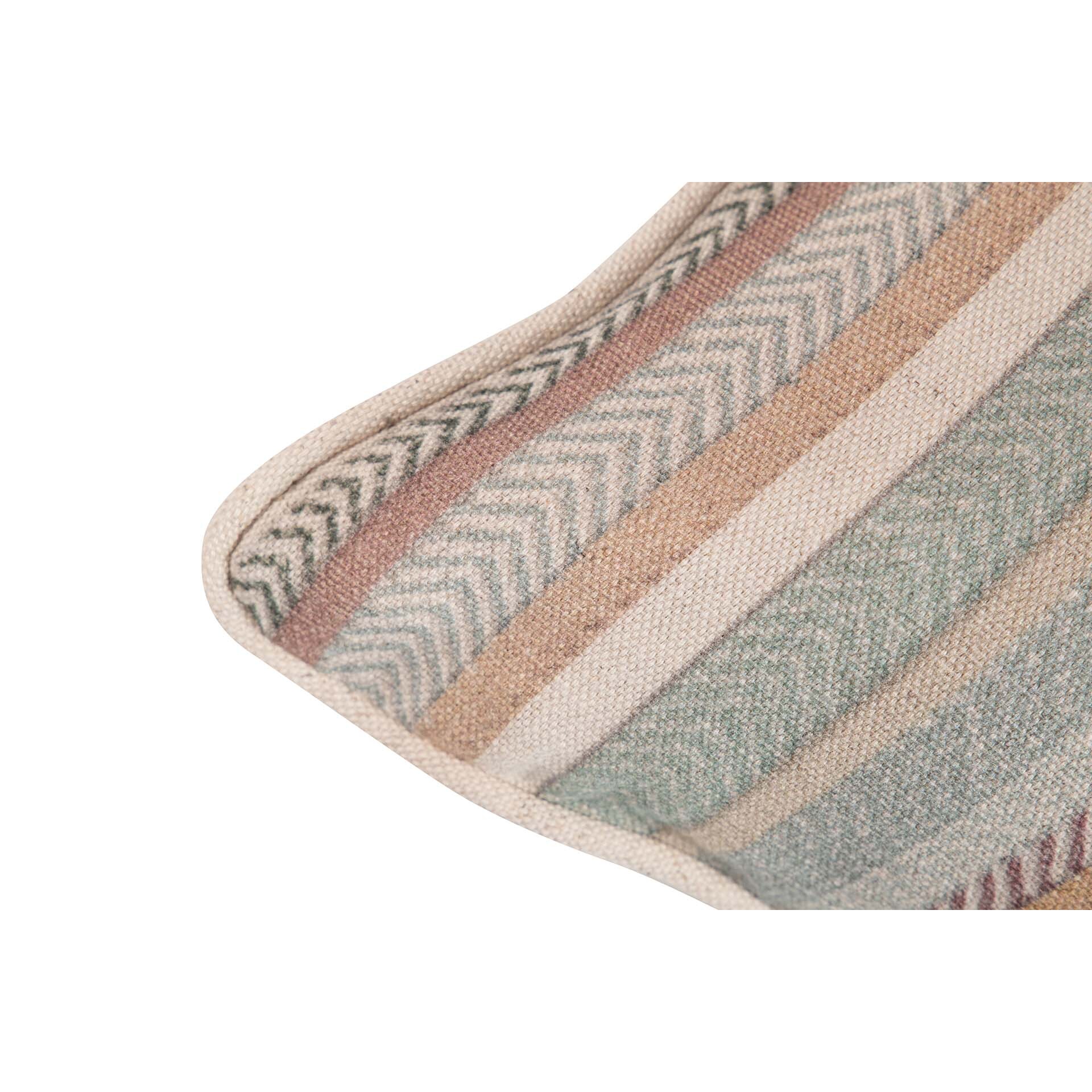 Cojin Lino Rayas 45x13x45 Cm