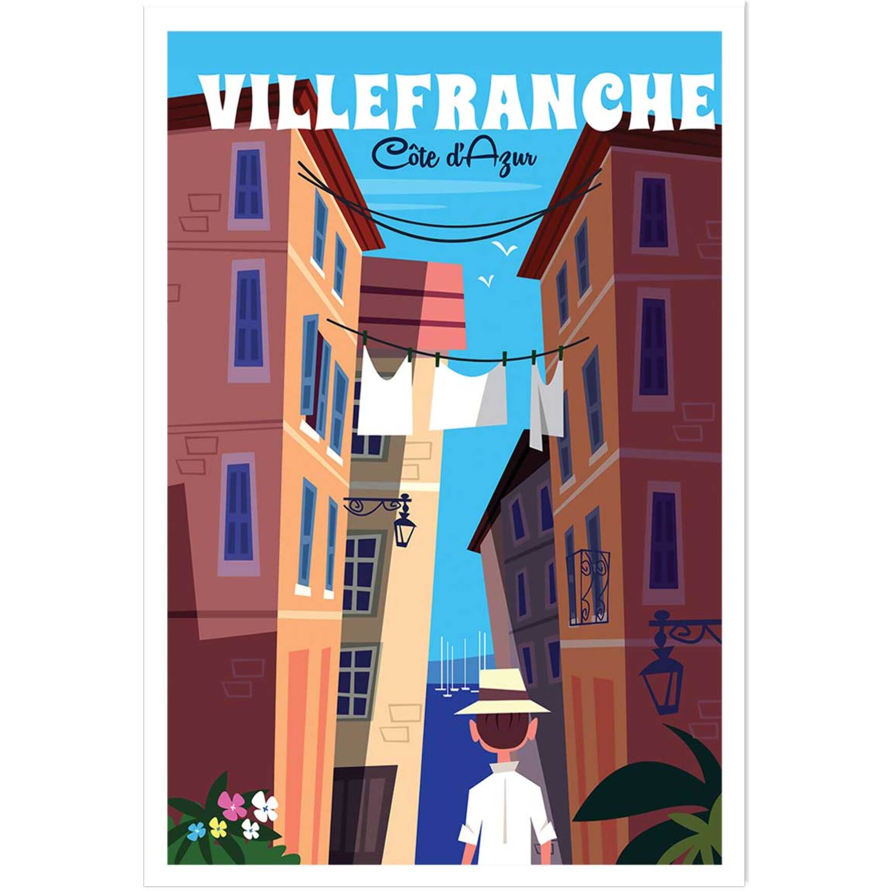 Affiche Villefranche Sur Mer Affiche seule