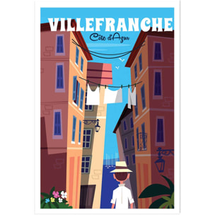 Affiche Villefranche Sur Mer Affiche seule