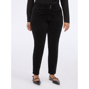 Fiorella Rubino - Pantaloni skinny in velluto - Nero