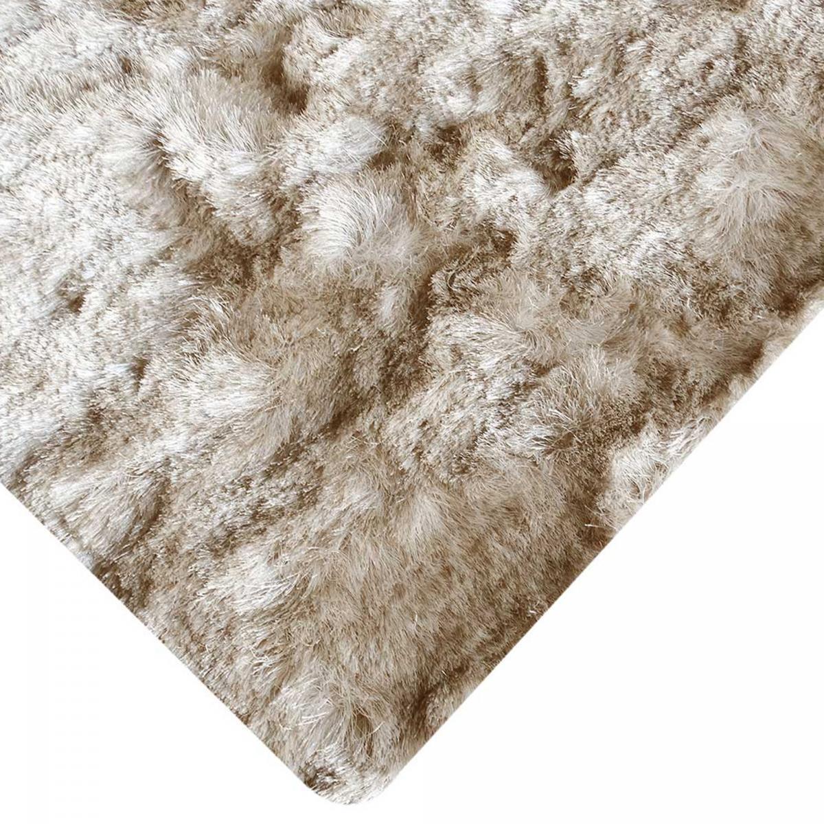 Tapis shaggy fait main motif uni MOODIL