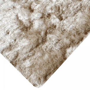 Tapis shaggy fait main motif uni MOODIL