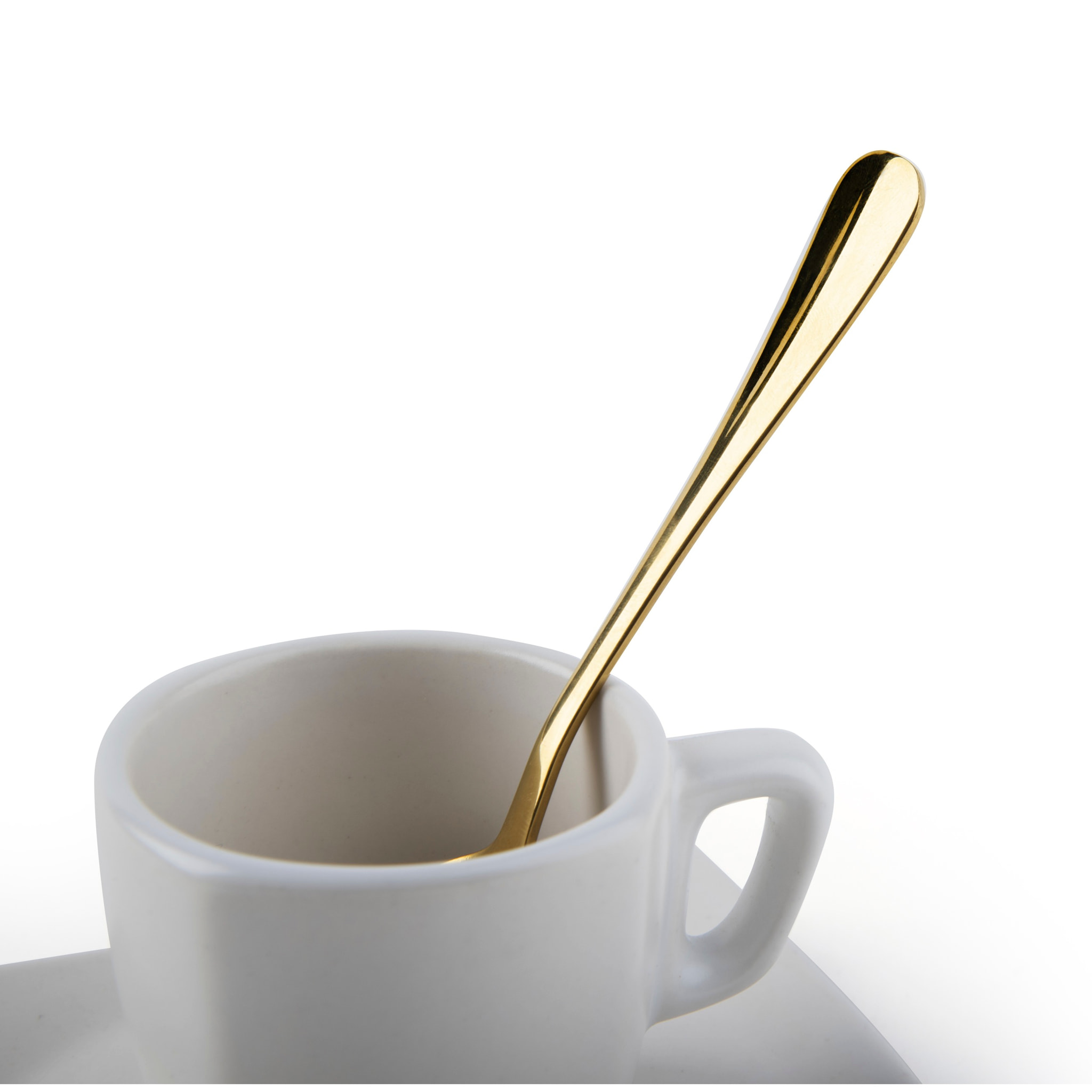 Set de 6 Cuillères à Café Excelsa – Gold, Acier Doré