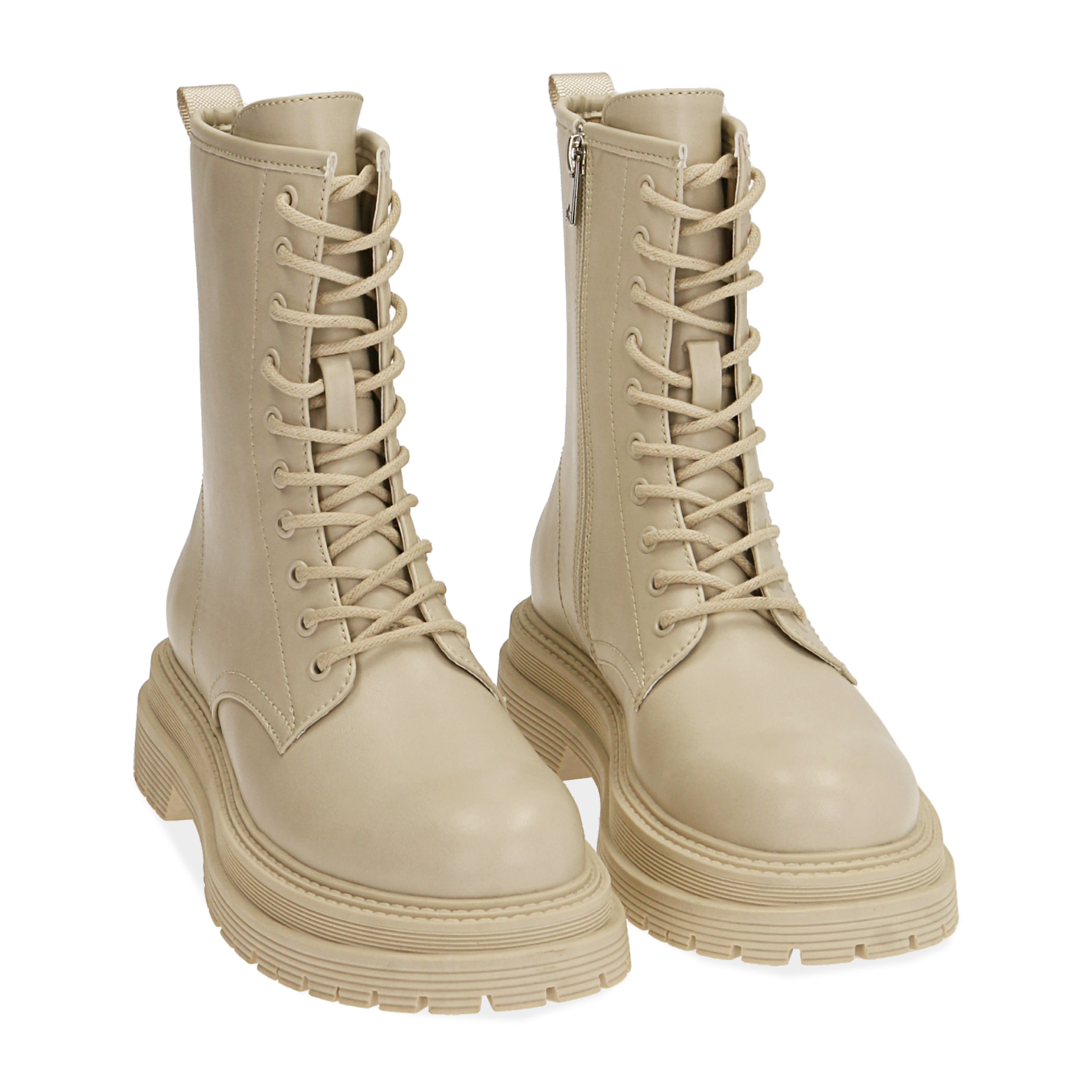 Anfibios crema, tacón 5 cm.