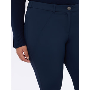 Fiorella Rubino - Pantaloni skinny con zip decorative - Blu