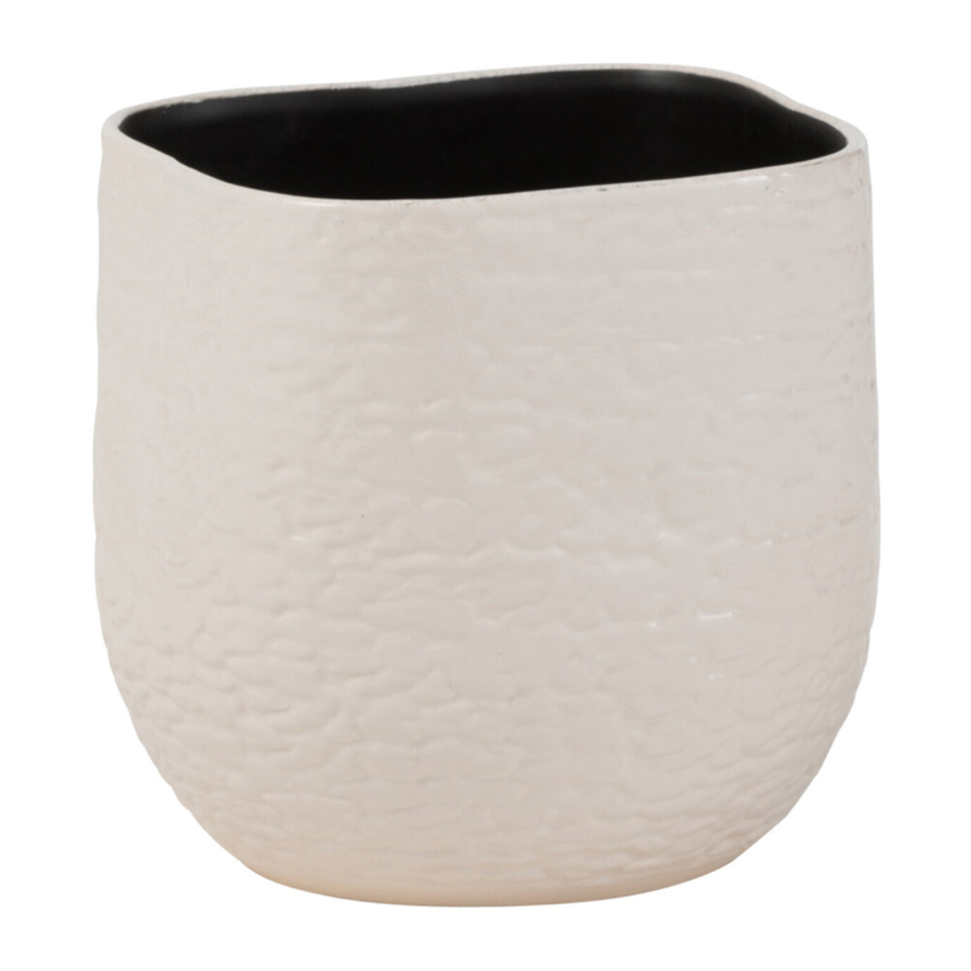 J-Line cachepot Audrey - céramique - blanc - medium - Ø 22.50 cm