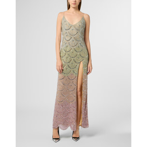 PHILIPP PLEIN Long Dress Multicolor Waves