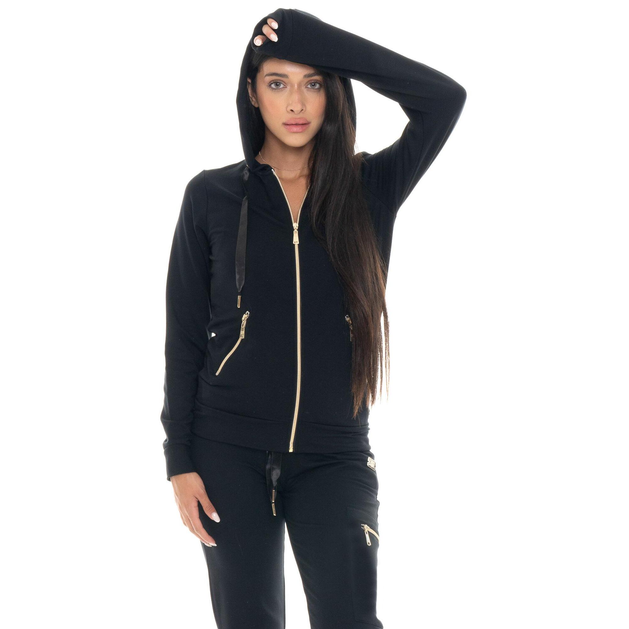 Chándal de invierno para mujer Leone 1947 Chic Tones con capucha y cremallera