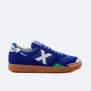 MUNICH GRESCA 05 Zapatillas fútbol sala Diseño Azul Eléctrico y Blanco