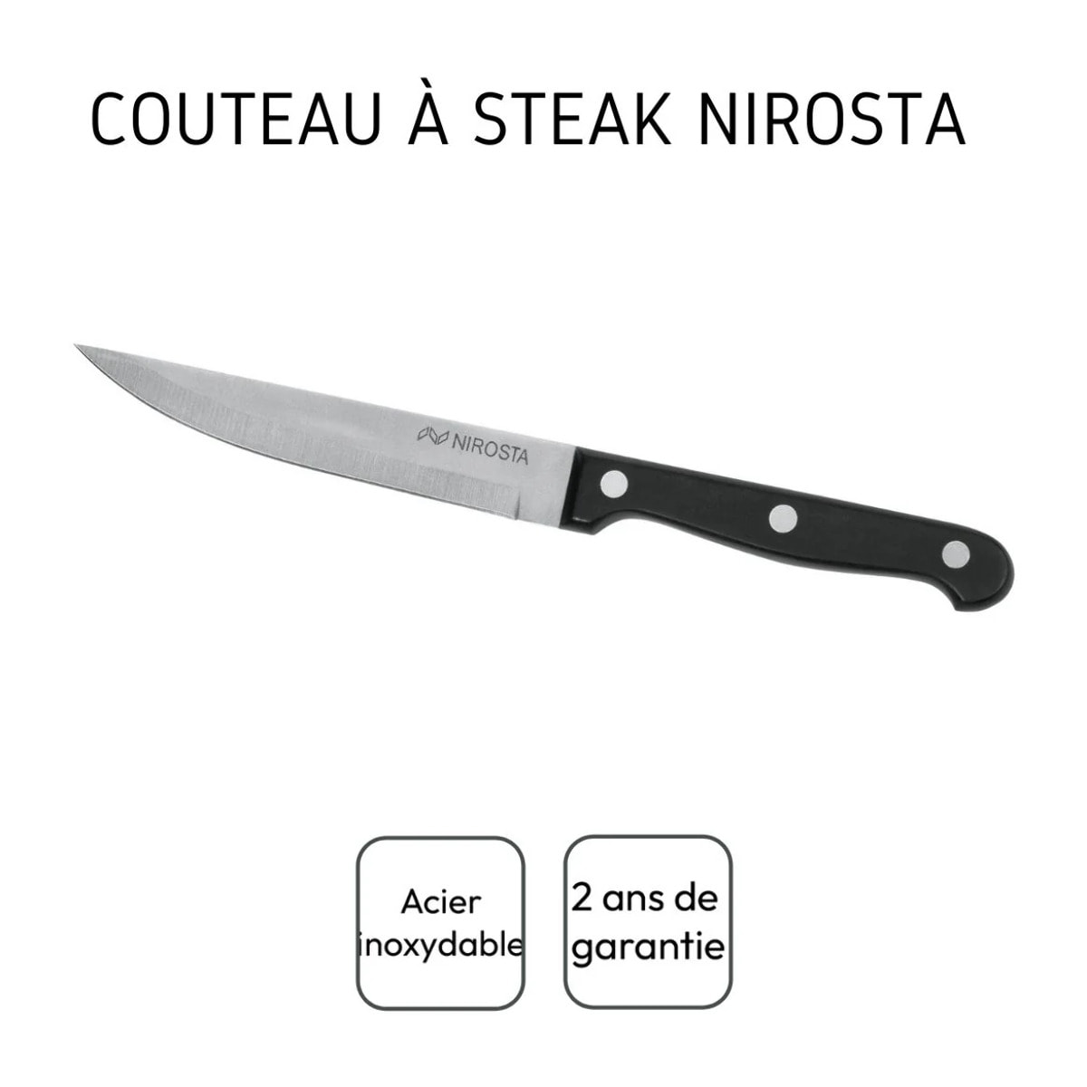 Couteau à steak Nirosta Mega 21 cm