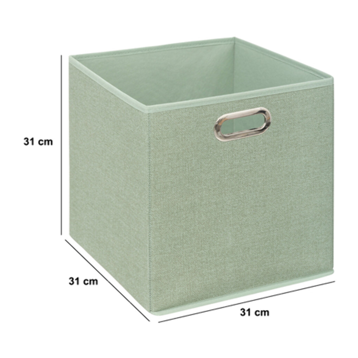 Boîte de rangement "Mix  n  Modul" vert clair 31x31cm