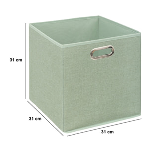 Boîte de rangement "Mix  n  Modul" vert clair 31x31cm