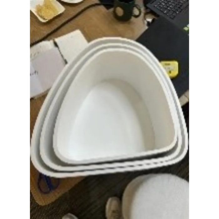 Lot de 3 étagères Sien blanc