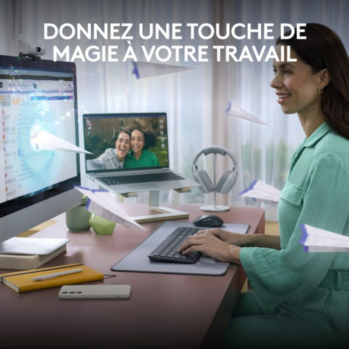 Clavier sans fil LOGITECH Signature Slim K950 Bluetooth - Graphite