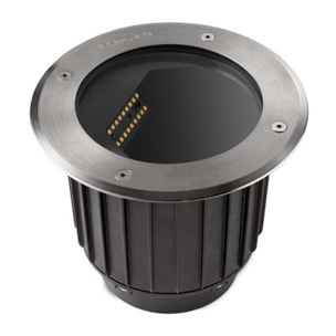 LEDS C4 Empotrable de suelo IP65-IP67 Gea Wall Washer ø185mm LED 18.5 Blanco neutro - 4000K ON-OFF Acero inoxidable AISI 316 711lm