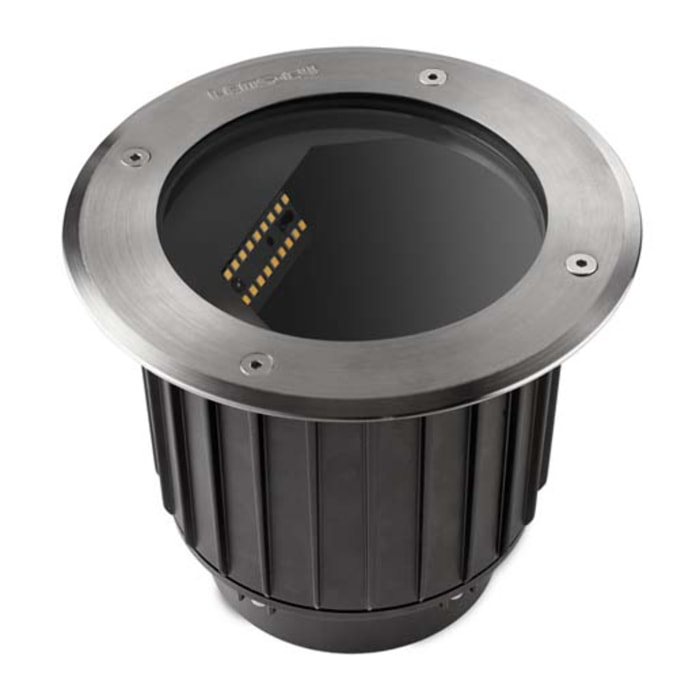 LEDS C4 Empotrable de suelo IP65-IP67 Gea Wall Washer ø185mm LED 18.5 Blanco neutro - 4000K ON-OFF Acero inoxidable AISI 316 711lm