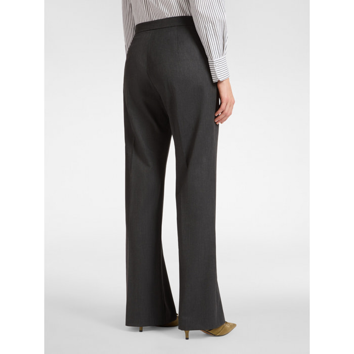Elena Mirò - Pantaloni maschili in tela stretch - Grigio