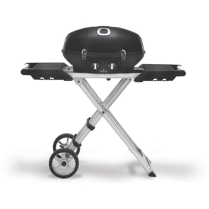 Barbecue gaz NAPOLEON Travel Q Pro noir 2brûleurs sur chariot pliant, 54x37 cm