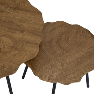 Table D'Appoint Gigogne - HOME DECO FACTORY - Forest - Chaleureuse - Marron