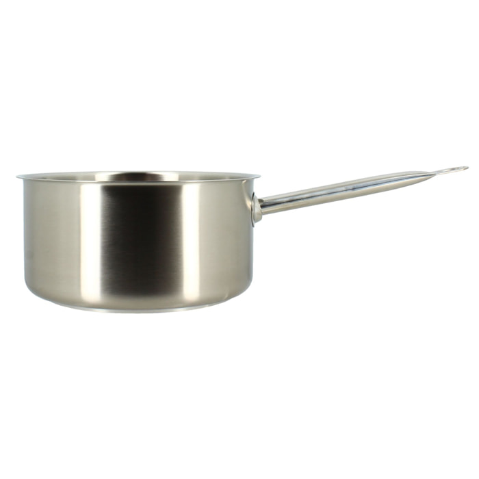Casserole professionnelle acier inoxydable 24cm - tous feux  PROFESSIONNEL