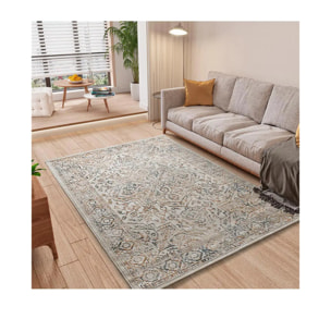 KEOPS Alfombra vintage con relieve multicolor, varias medidas disponibles.