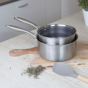 Casserole 14cm revêtu en acier inoxydable - tous feux TRINOX